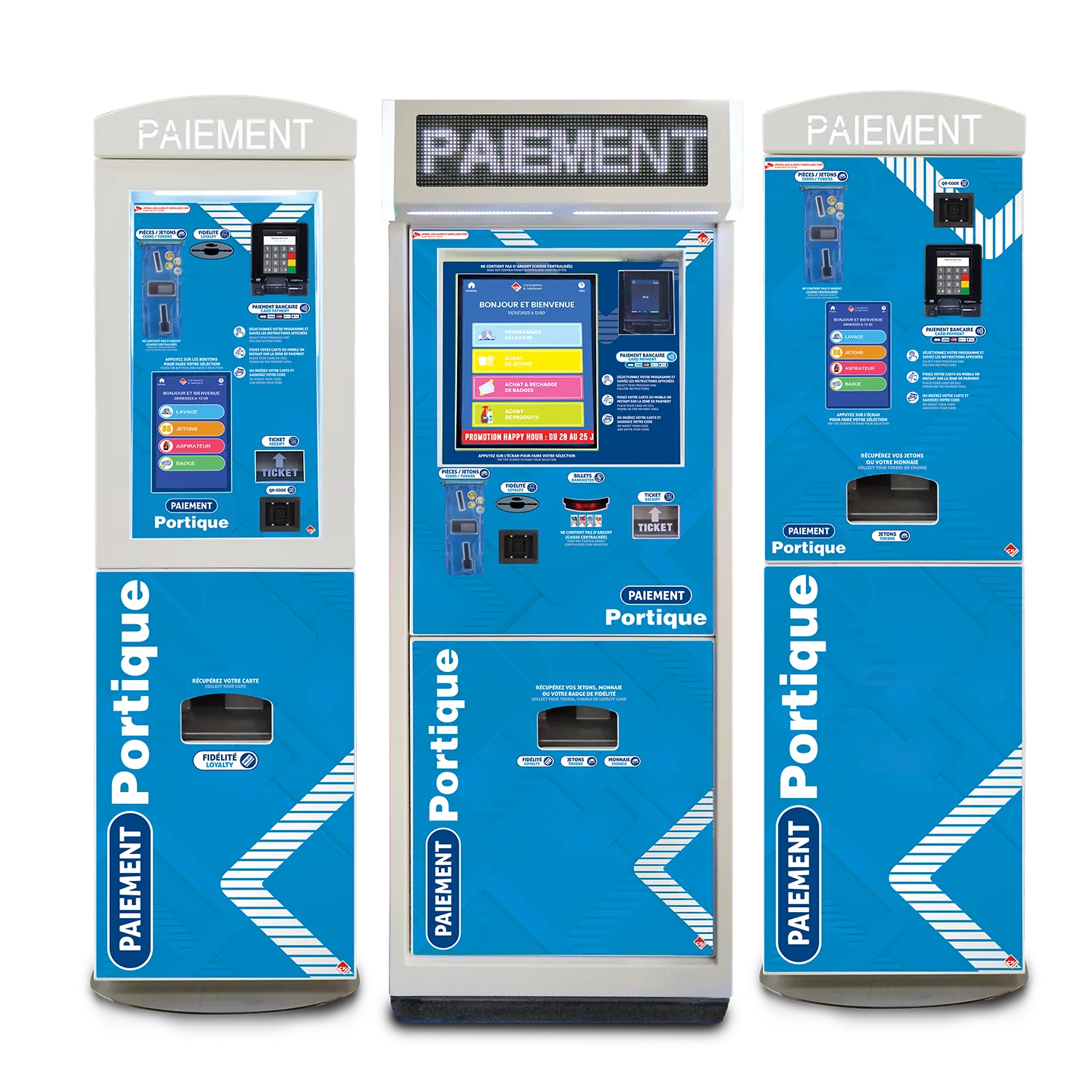 Borne de paiement tactile pour portique de lavage auto CKWASH